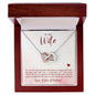 To My WIfe - Interlocking Hearts Necklace