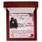 To My Wife - Interlocking Hearts Necklace