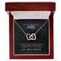 To my gorgeous wife - Interlocking Hearts Necklace