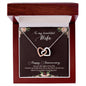 To my beautiful wife - Interlocking Hearts Necklace