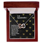To My Grandmother - Interlocking Hearts Necklace