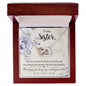 To My Sister - Interlocking Hearts Necklace