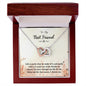 To my Best Friend - Interlocking Hearts Necklace