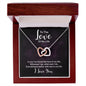 To the love of my life - Interlocking Hearts Necklace