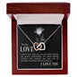 To my love - Interlocking Hearts Necklace