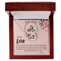 To my love- Interlocking Hearts Necklace