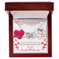 Happy birthday to a sister - Interlocking Hearts Necklace