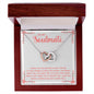 To My Soulmate - Interlocking Hearts Necklace