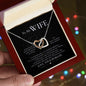 To My WIfe - Interlocking Hearts Necklace