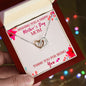 Wishing you a happy Mothers day - Interlocking Hearts Necklace