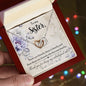 To My Sister - Interlocking Hearts Necklace