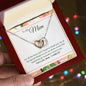 To My Mom - Interlocking Hearts Necklace