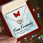 True friends - Interlocking Hearts Necklace