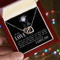 To my love - Interlocking Hearts Necklace