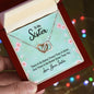 To my sister - Interlocking Hearts Necklace