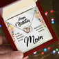 Happy Birthday Mom - Interlocking Hearts Necklace