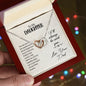 To my daughter - Interlocking Hearts Necklace
