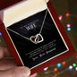 To my gorgeous wife - Interlocking Hearts Necklace