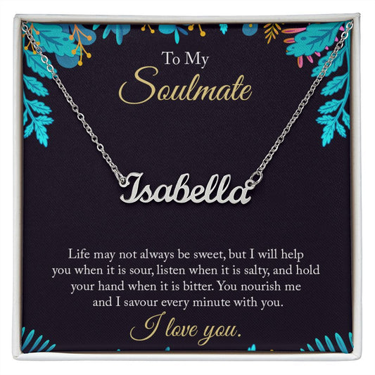To My Soulmate - Personalized Name Necklace