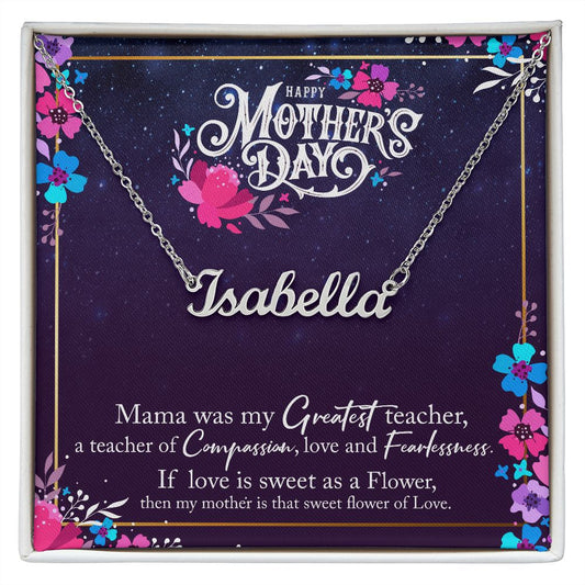 Happy Mother's Day - Personalized Name Necklace