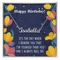 Happy Birthday - Personalized Name Necklace