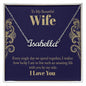 To My Beautiful Wife - Personalized Name Necklace