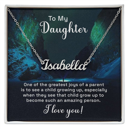 To my daughter - Personalized Name Necklace