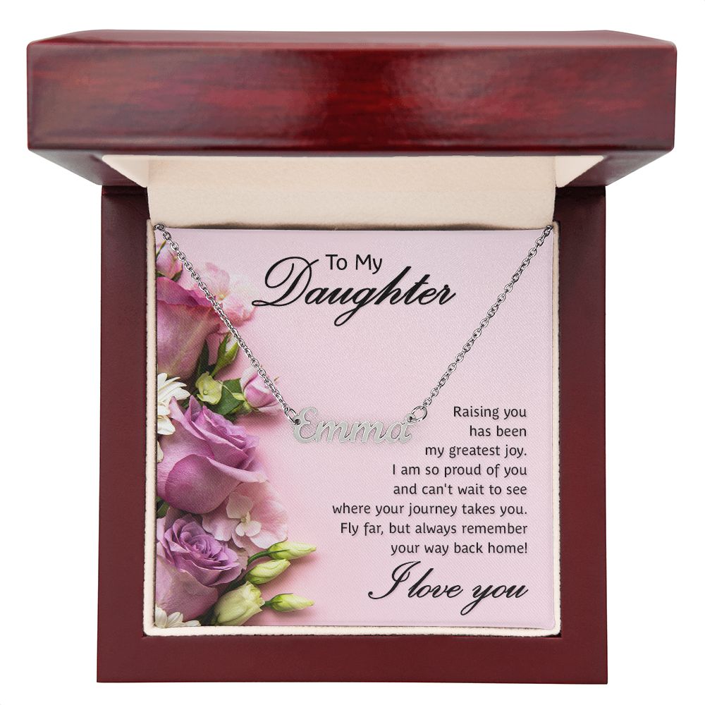 To my daughter - Personalized Name Necklace