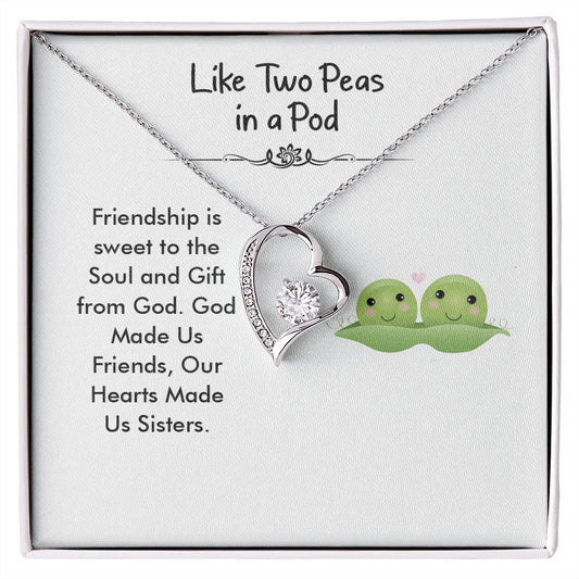 Like Two Peas in a Pod - Forever Love Necklace