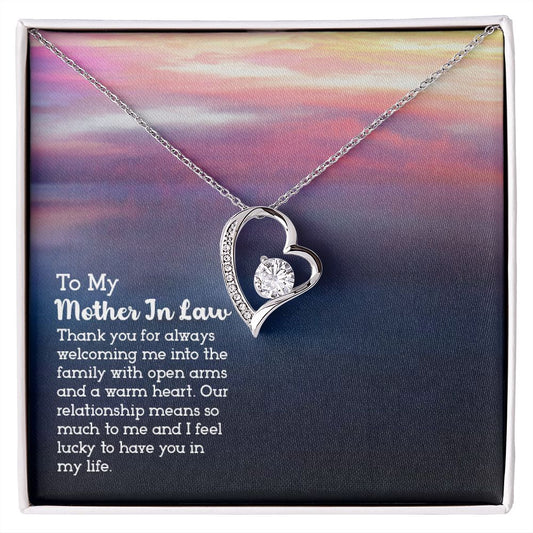 To My Mother in law - Forever Love Necklace