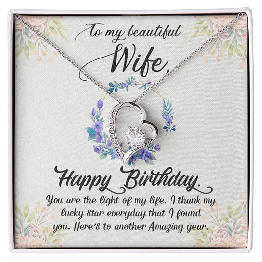 To my Beautiful Wife - Forever Love Necklace