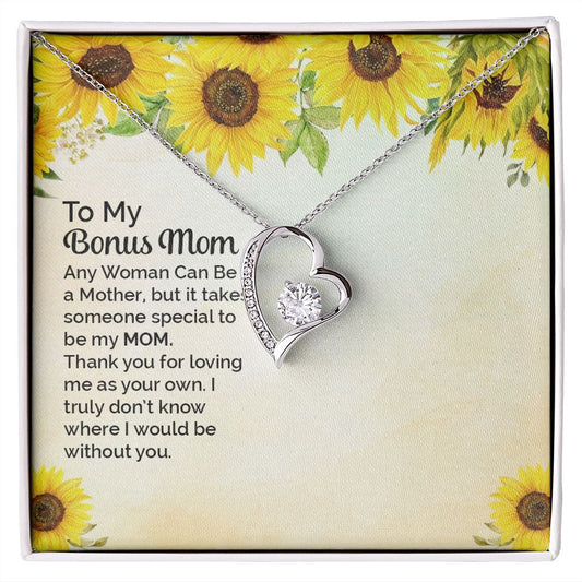 To My Bonus Mom - Forever Love Necklace