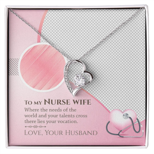 To my nurse wife - Forever Love Necklace