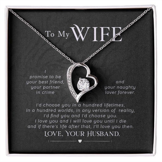 To My WIfe - Forever Love Necklace