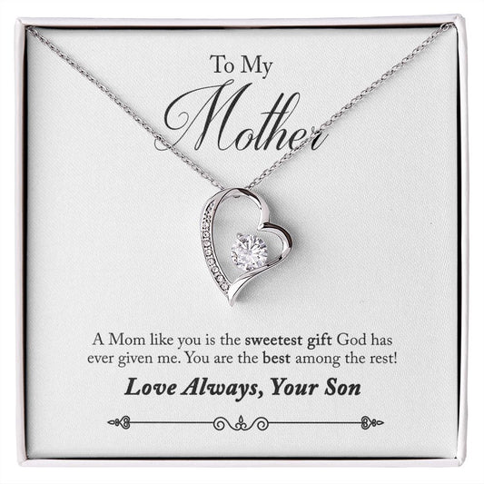 To Mother from Son - Forever Love Necklace