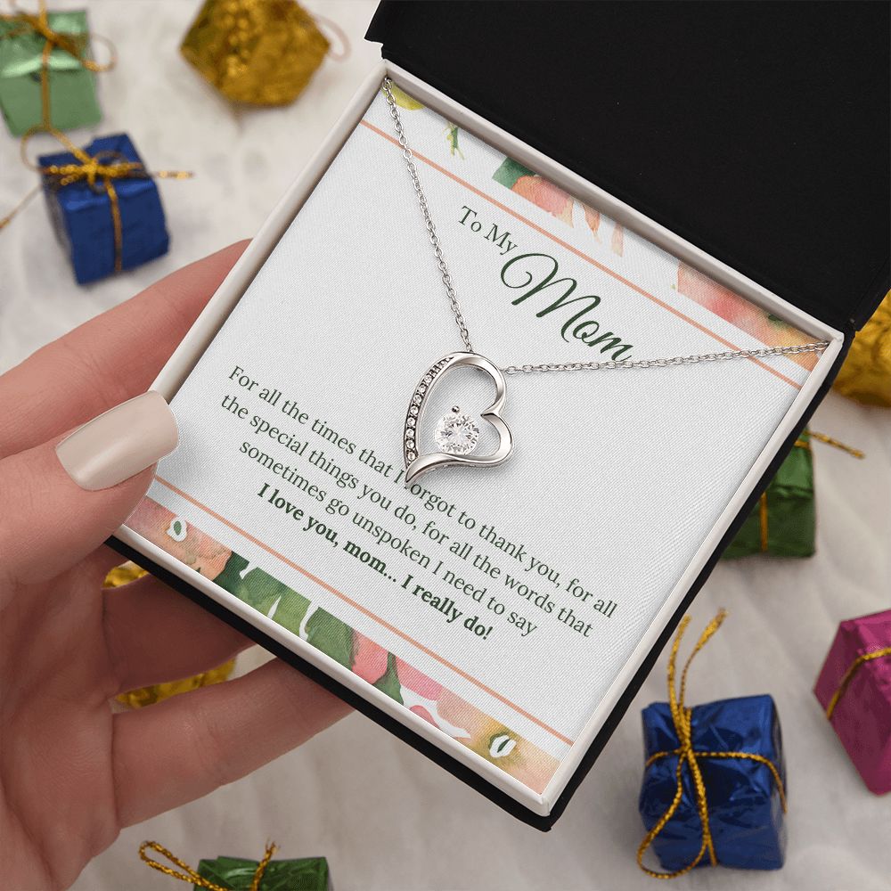 To My Mom - Forever Love Necklace