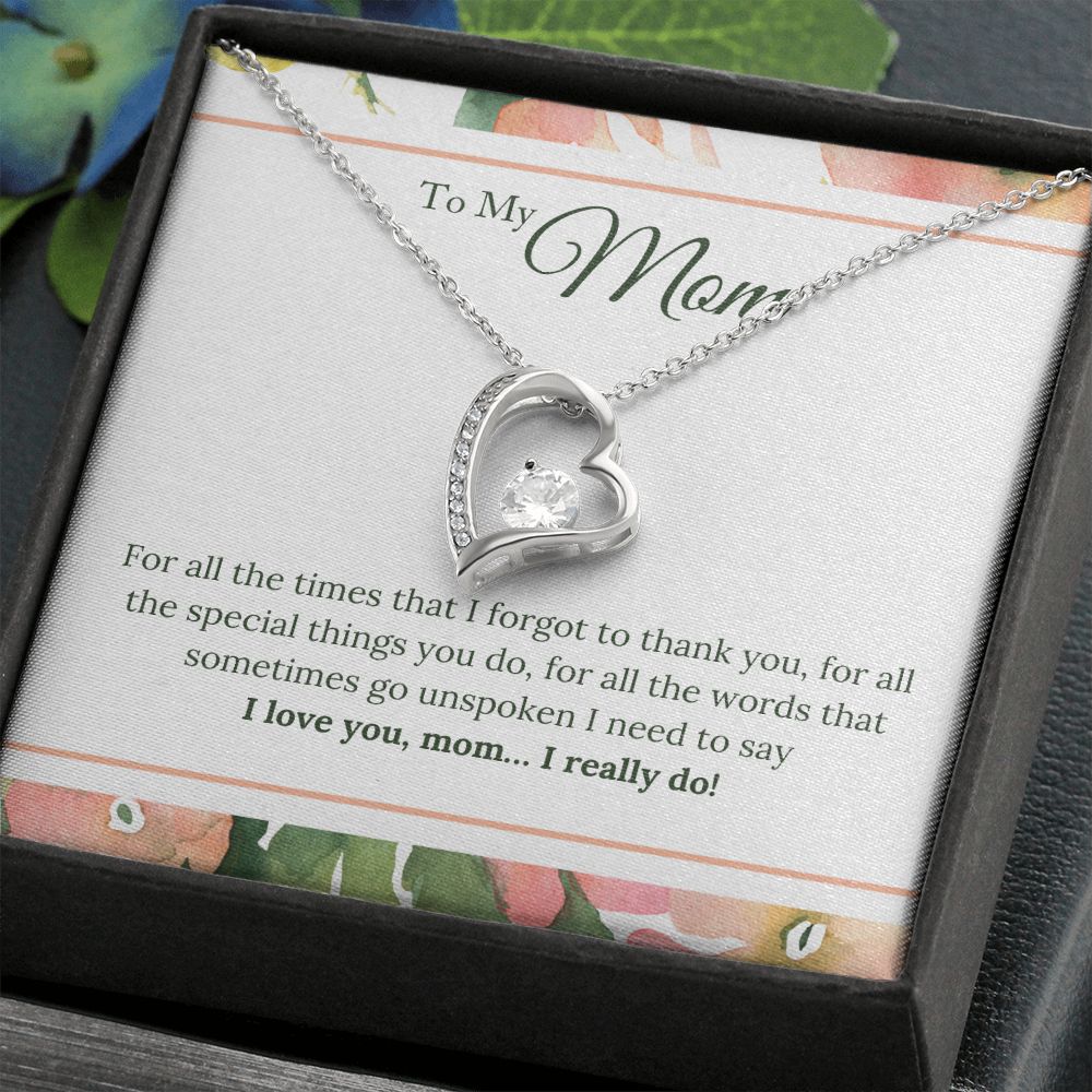 To My Mom - Forever Love Necklace