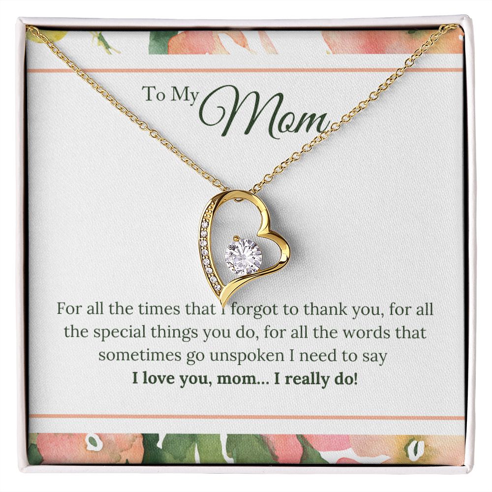 To My Mom - Forever Love Necklace