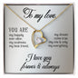 To my Love - Forever Love Necklace