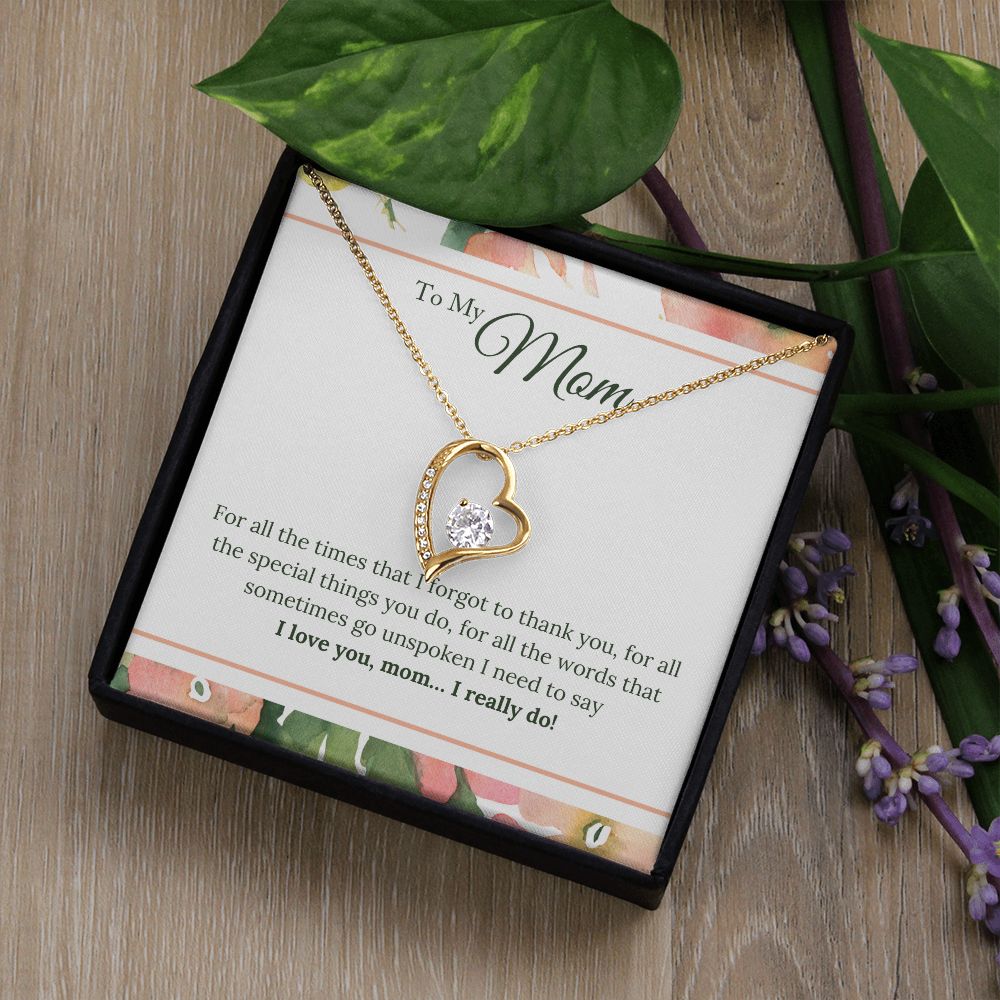 To My Mom - Forever Love Necklace
