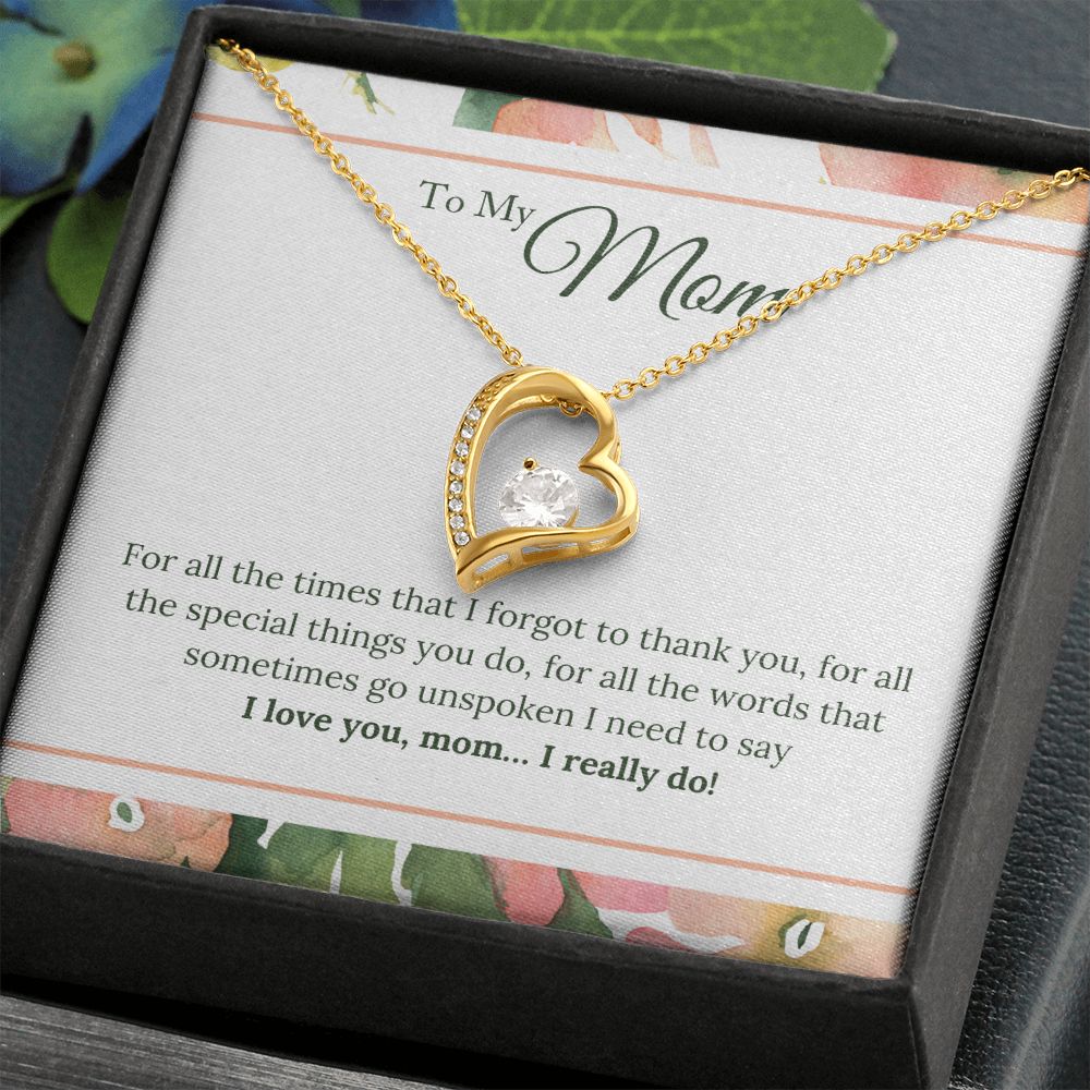 To My Mom - Forever Love Necklace