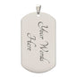 TO MY BADASS GRANDDAUGHTER - Luxury Graphic Dog Tag Necklace