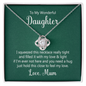 To My Wonderful Daughter - Love Knot Necklace