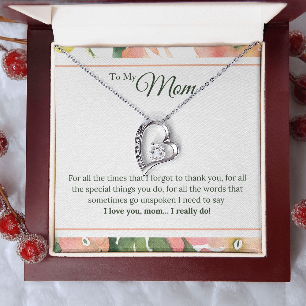 To My Mom - Forever Love Necklace