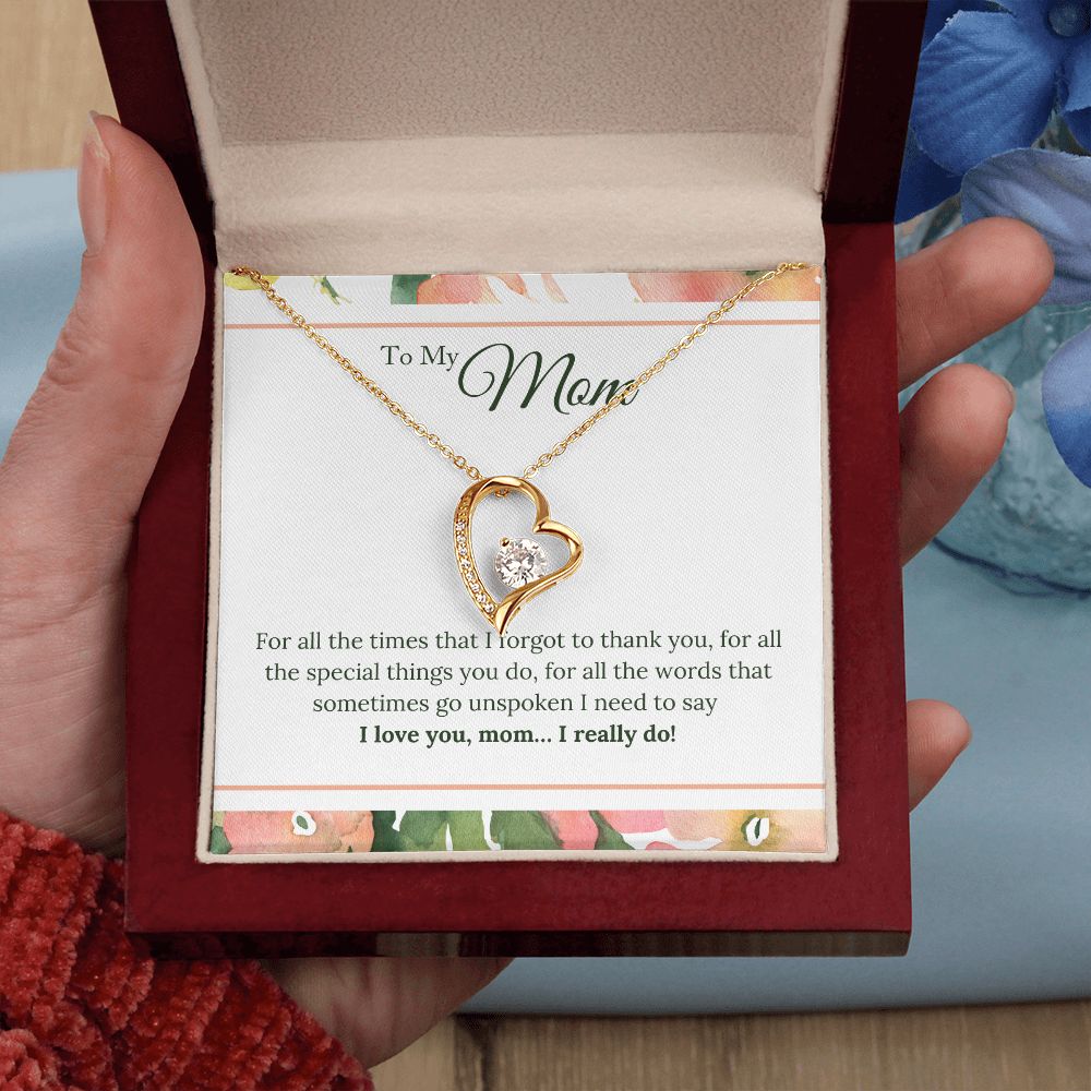 To My Mom - Forever Love Necklace