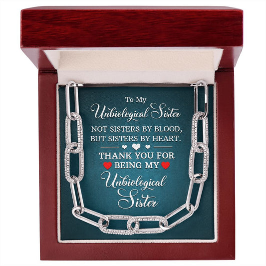 To My Unbiological Sister - Forever Linked Necklace