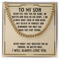 To My Son - Cuban Chain Necklace