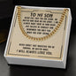 To My Son - Cuban Chain Necklace