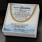 To My Grandson - Cuban Chain Necklace