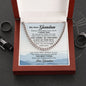 To My Grandson - Cuban Chain Necklace